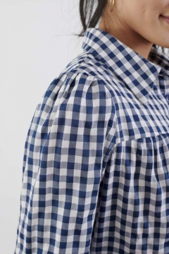 Puff Sleeve Button Up Top